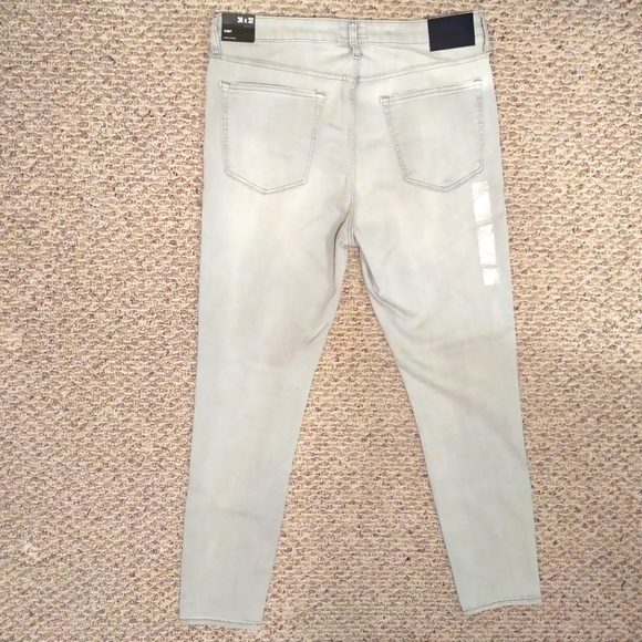 EXPRESS Skinny Gray Hyper Stretch Jeans 36x32 - Picture 3 of 7